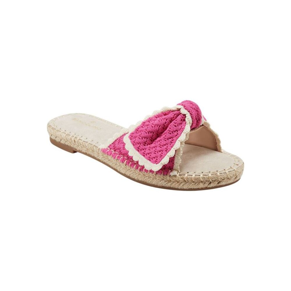 BANDOLINO Womens Pink Knit Braylin Round Toe Slip On Espadrille Shoes 6.5 M